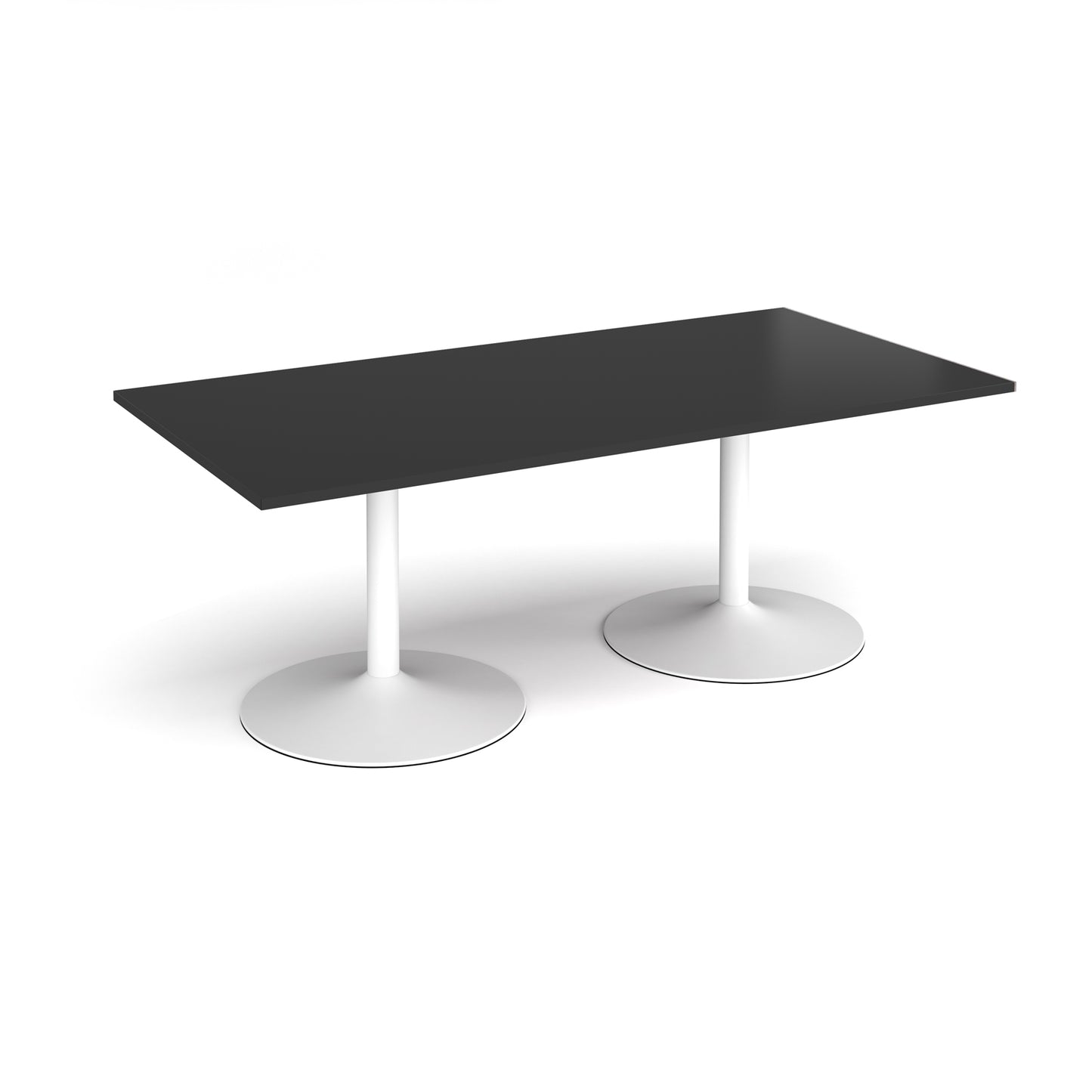 Trumpet base rectangular boardroom table