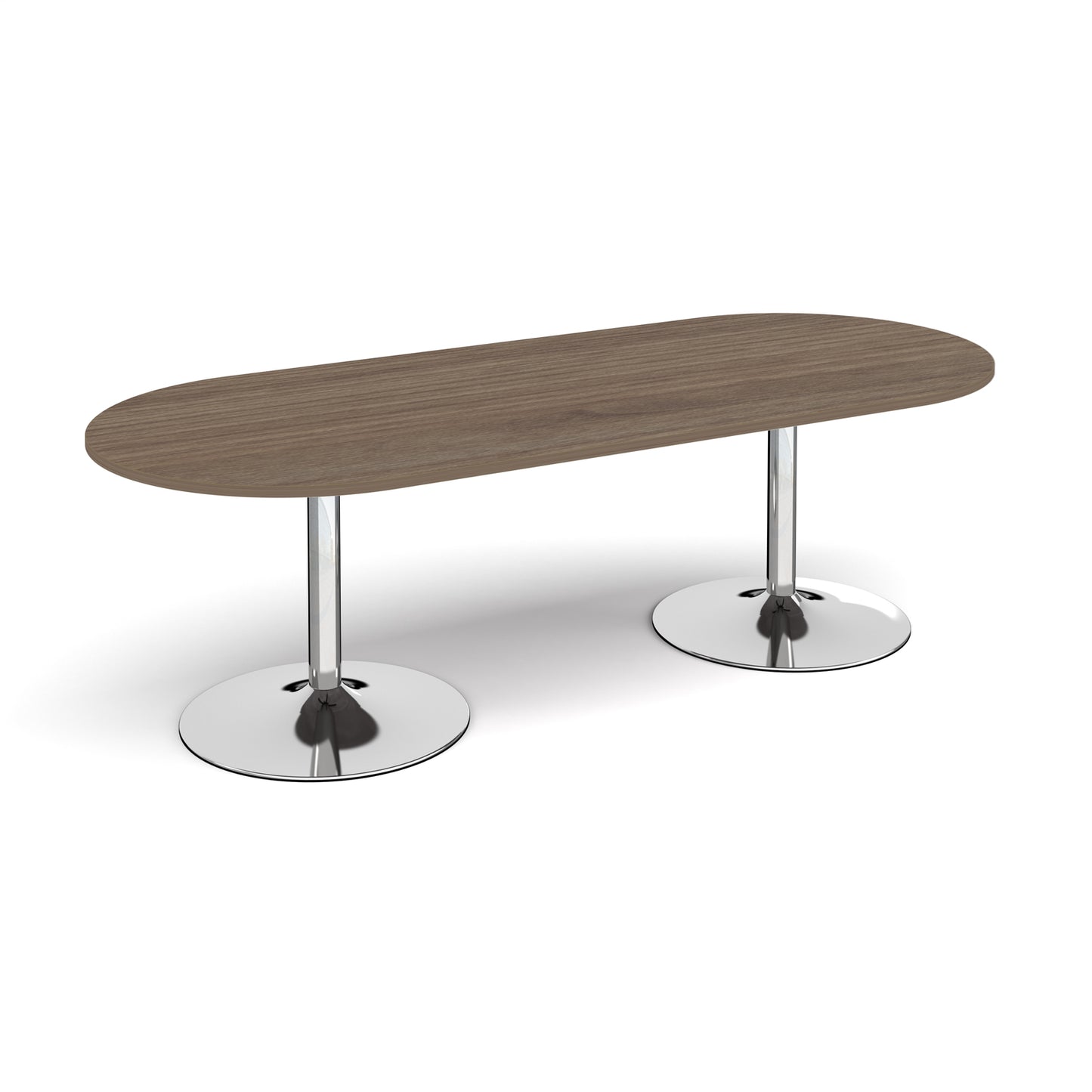 Trumpet base radial end boardroom table