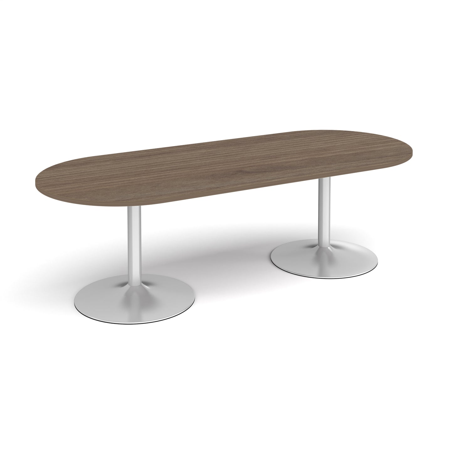 Trumpet base radial end boardroom table
