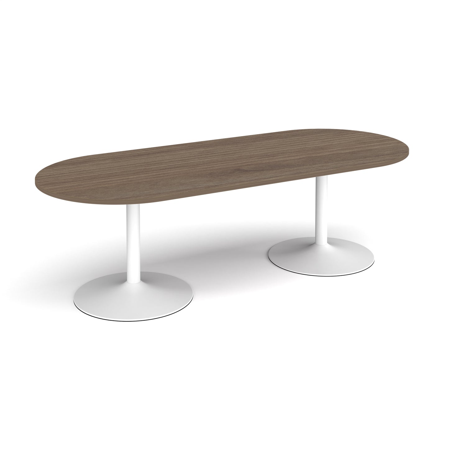 Trumpet base radial end boardroom table