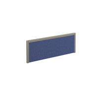Straight fabric desktop screen with aluminium frame