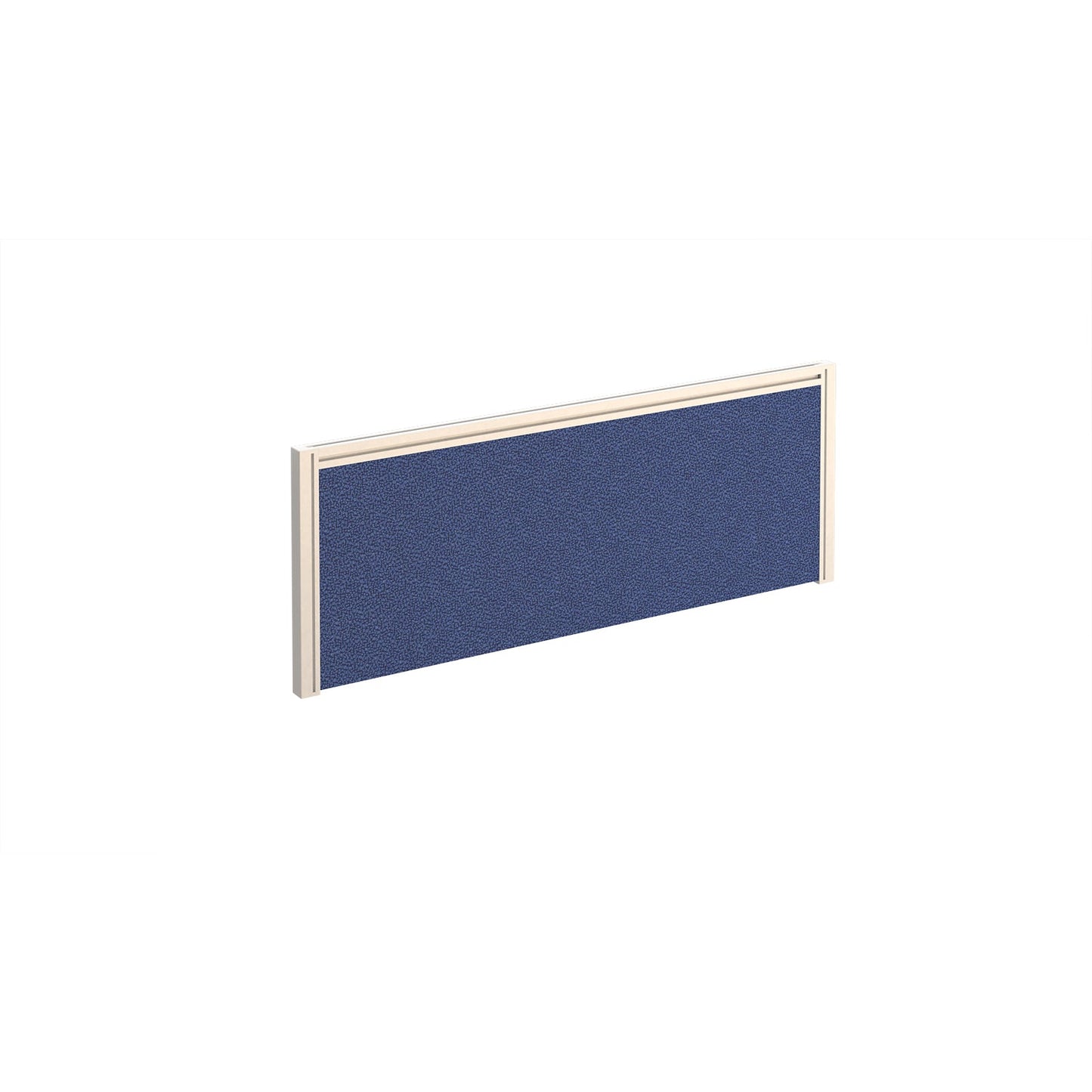 Straight fabric desktop screen with aluminium frame