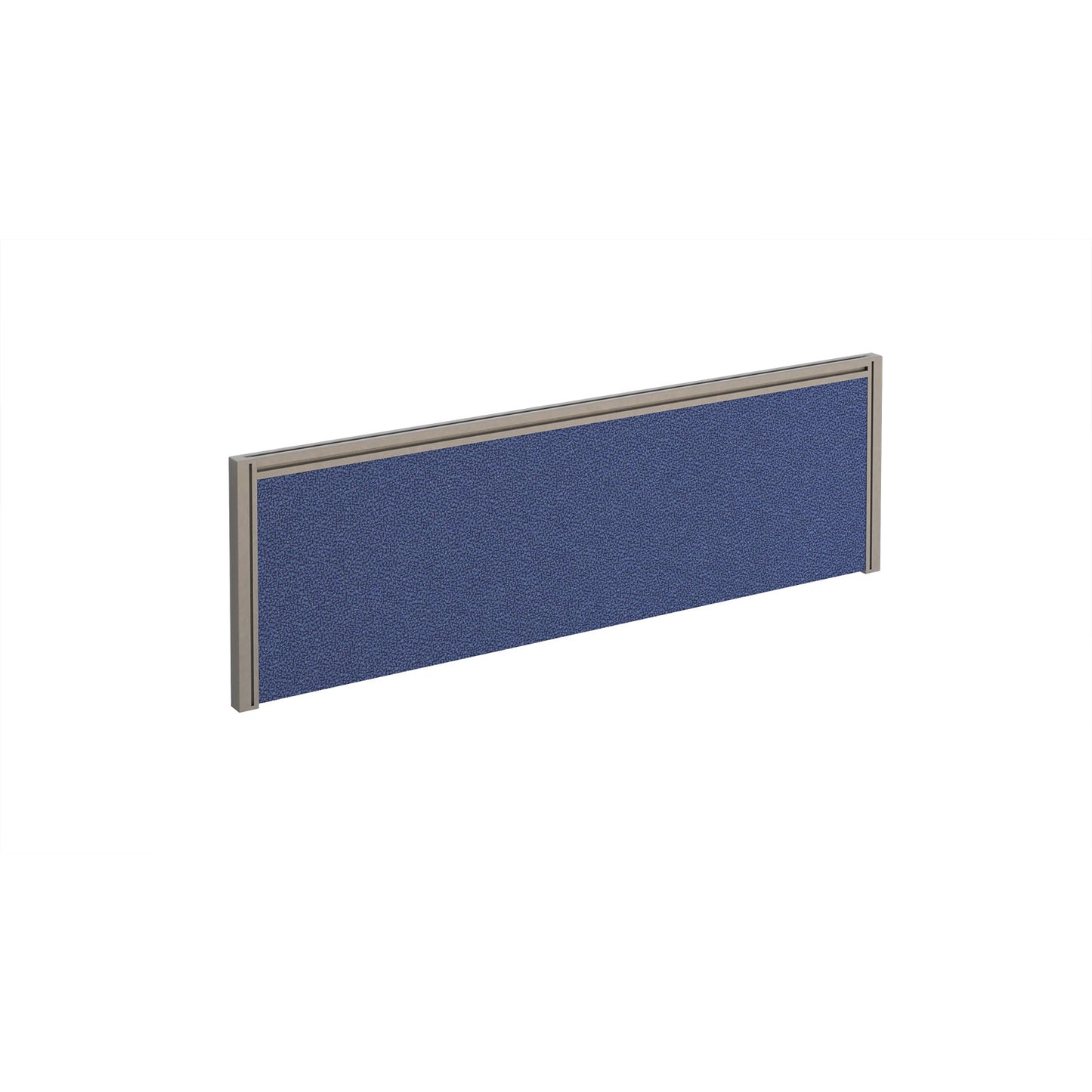 Straight fabric desktop screen with aluminium frame