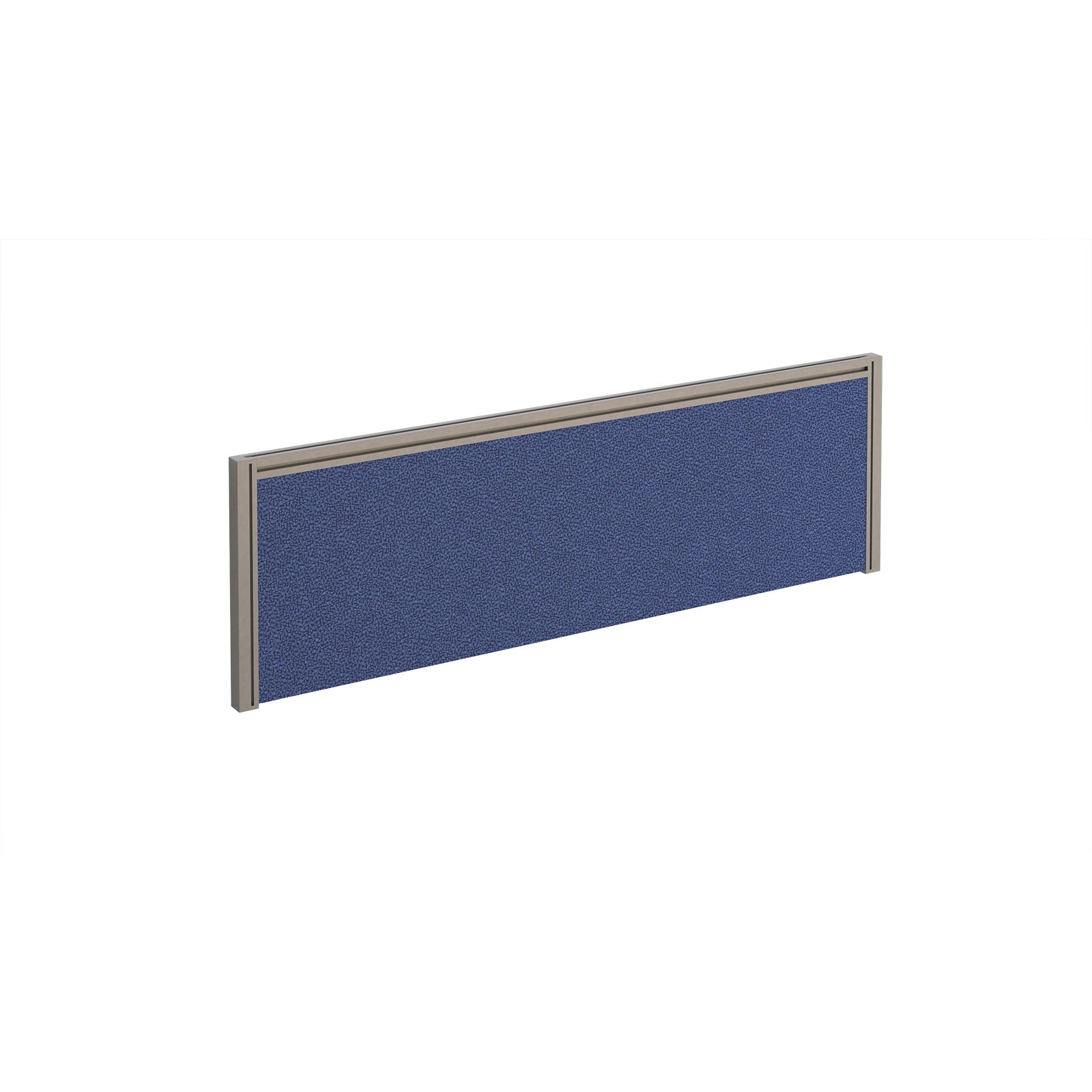 Straight fabric desktop screen with aluminium frame