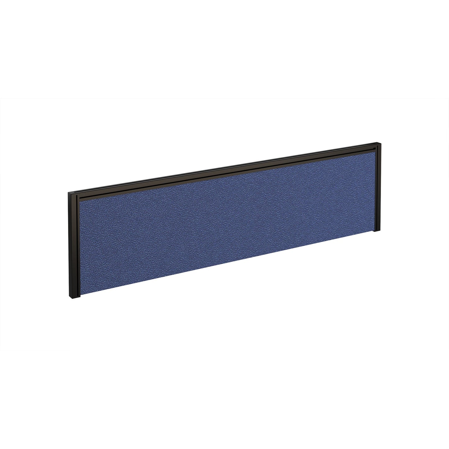 Straight fabric desktop screen with aluminium frame