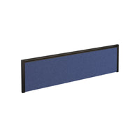 Straight fabric desktop screen with aluminium frame