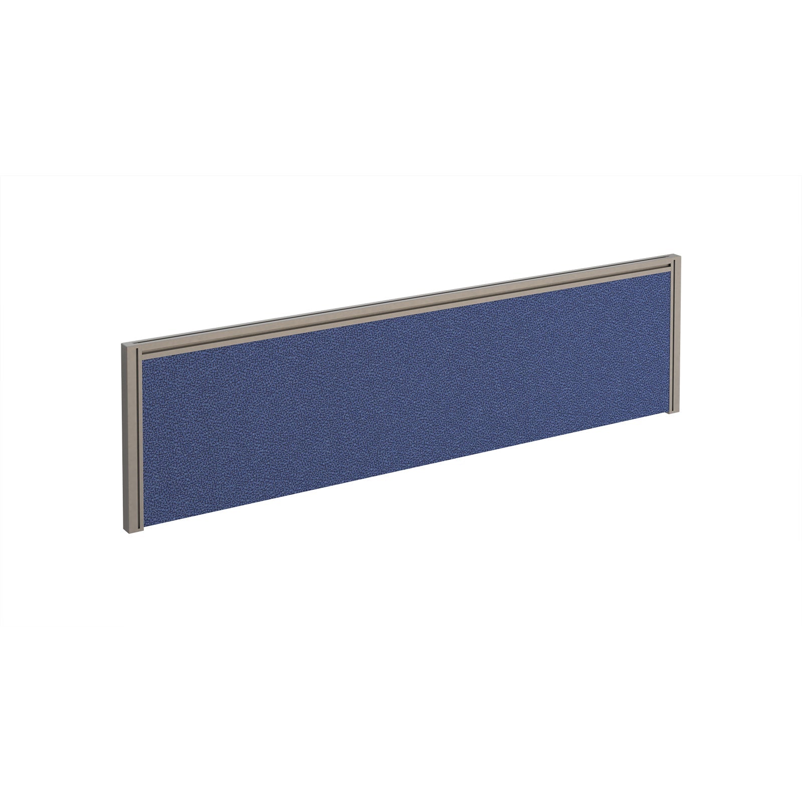 Straight fabric desktop screen with aluminium frame