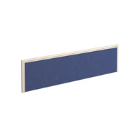 Straight fabric desktop screen with aluminium frame