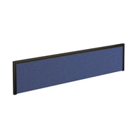 Straight fabric desktop screen with aluminium frame