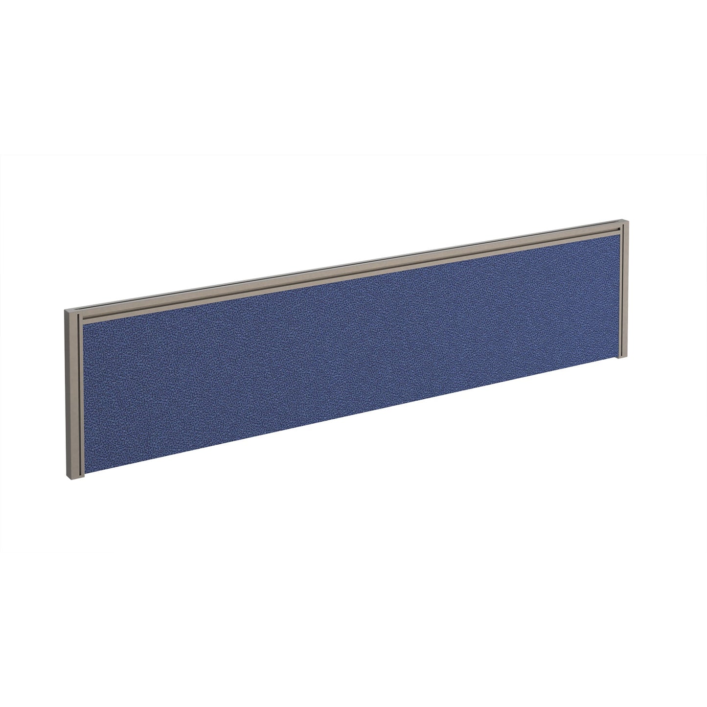 Straight fabric desktop screen with aluminium frame