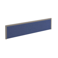Straight fabric desktop screen with aluminium frame