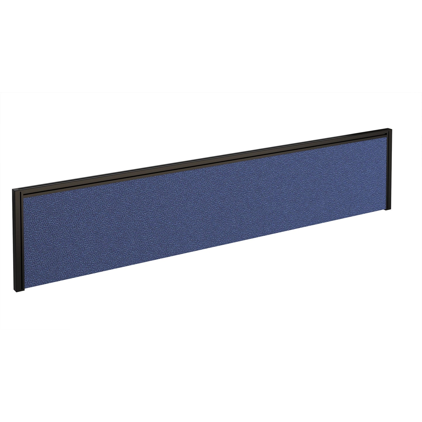 Straight fabric desktop screen with aluminium frame
