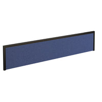 Straight fabric desktop screen with aluminium frame