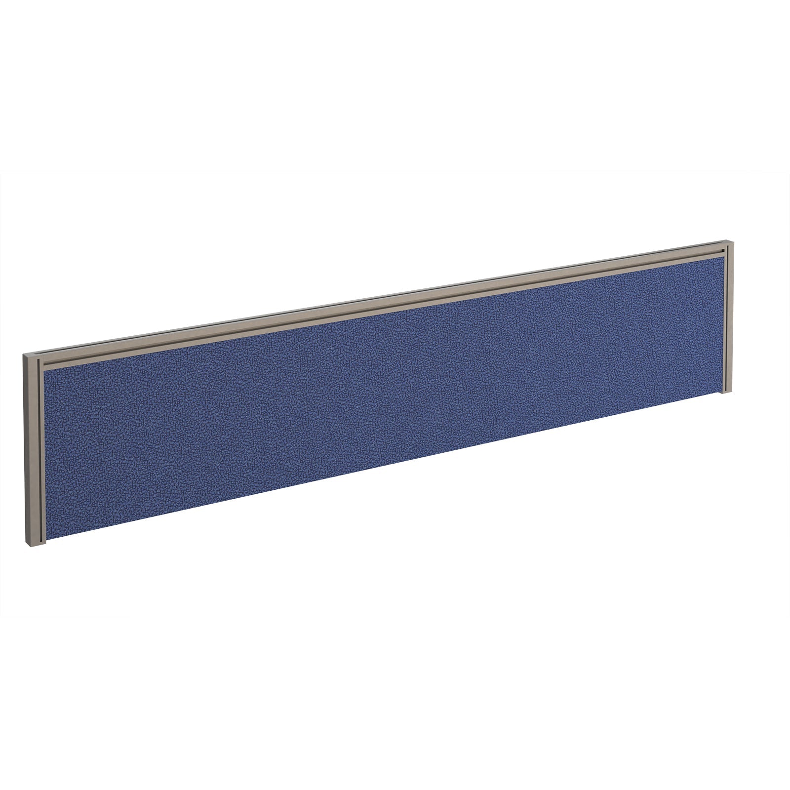 Straight fabric desktop screen with aluminium frame