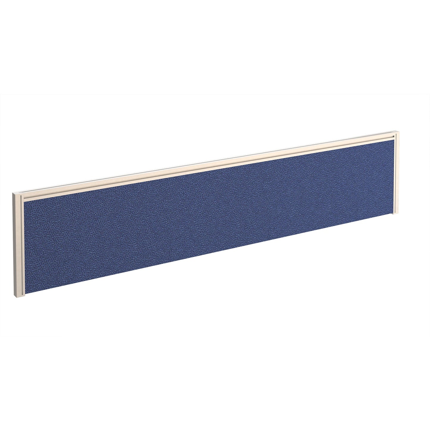 Straight fabric desktop screen with aluminium frame