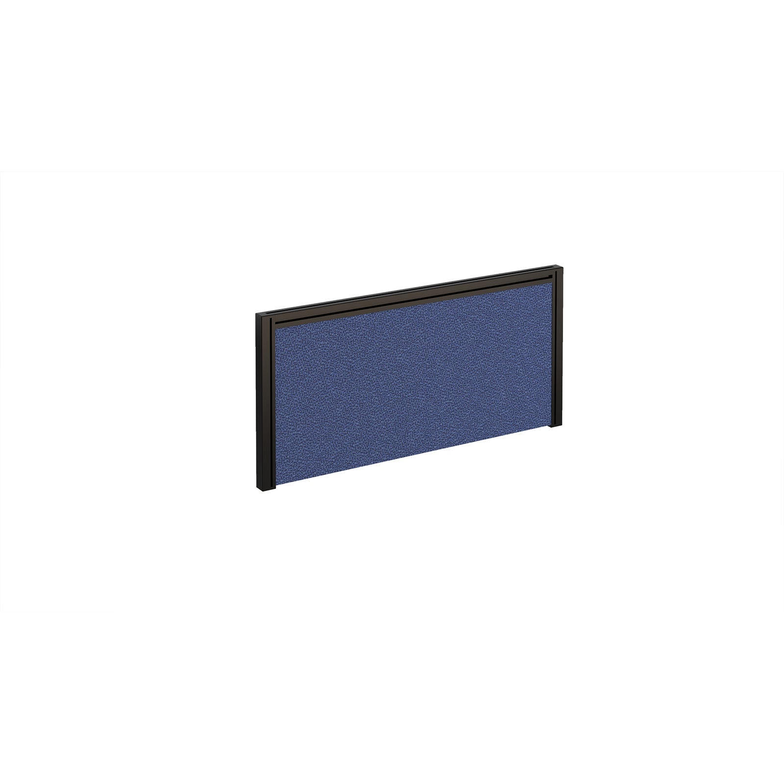 Straight fabric desktop screen with aluminium frame