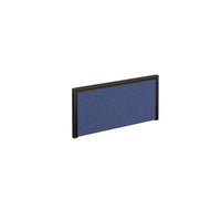 Straight fabric desktop screen with aluminium frame