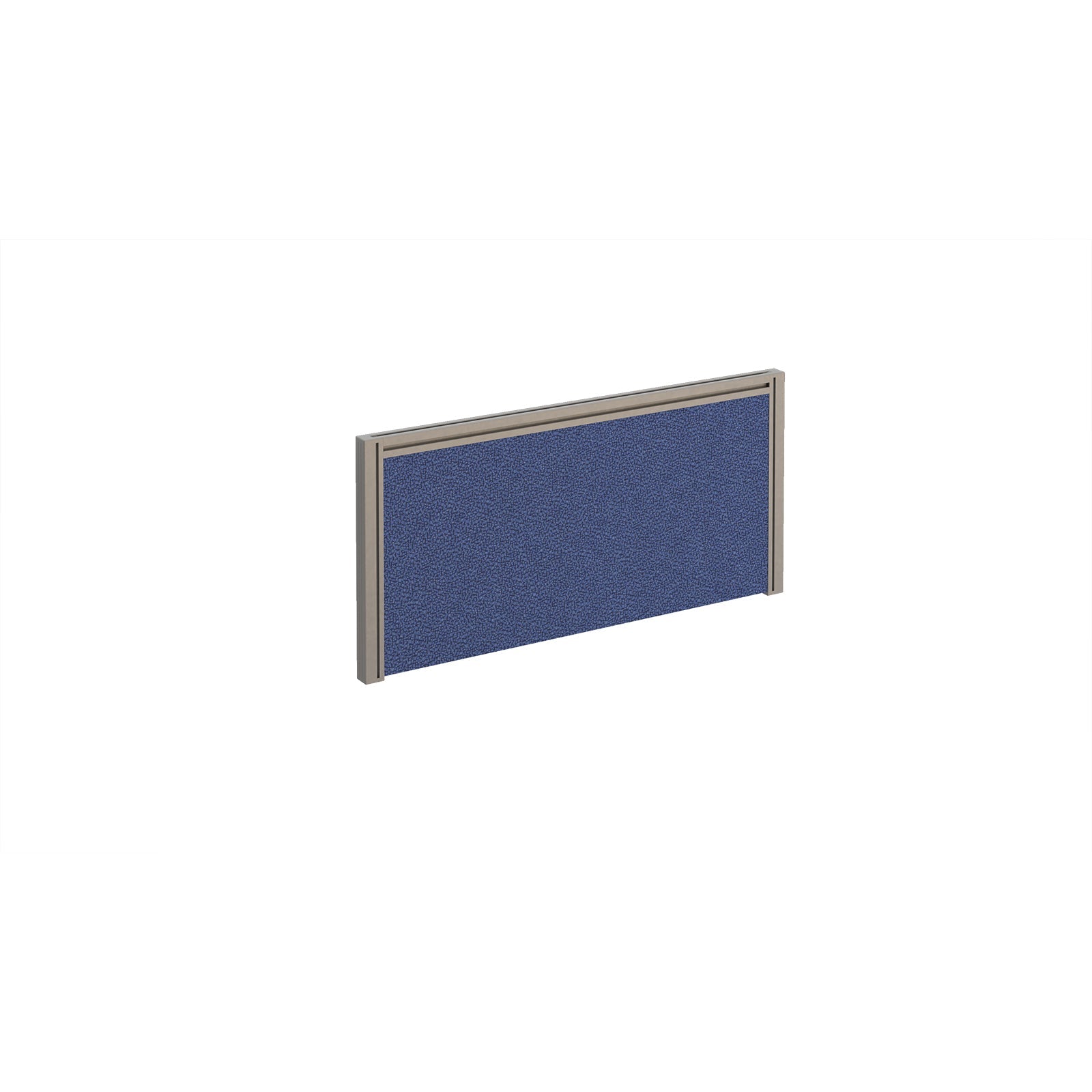 Straight fabric desktop screen with aluminium frame