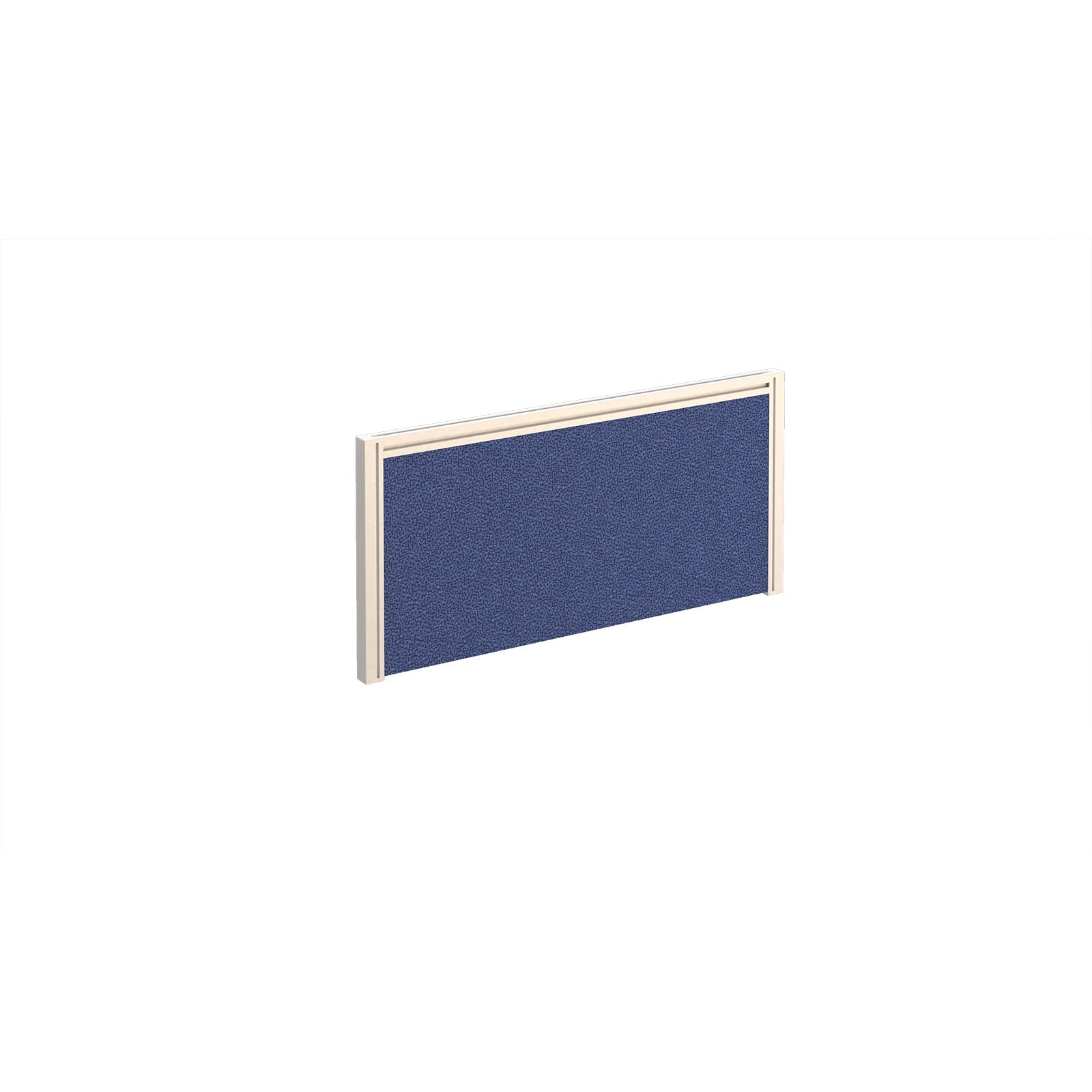 Straight fabric desktop screen with aluminium frame