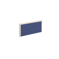 Straight fabric desktop screen with aluminium frame