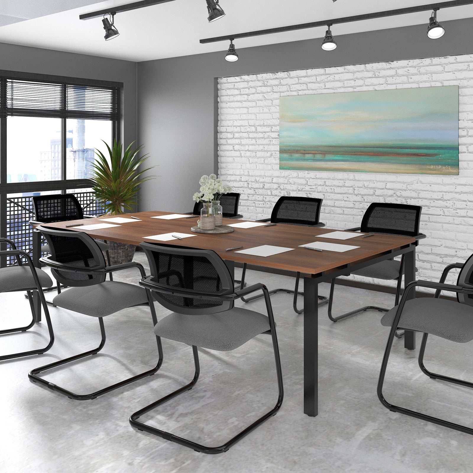 Adapt rectangular boardroom table