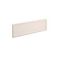 Straight glazed desktop screen with aluminium frame