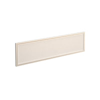 Straight glazed desktop screen with aluminium frame