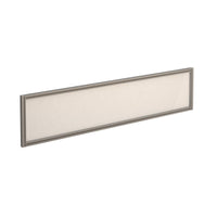 Straight glazed desktop screen with aluminium frame