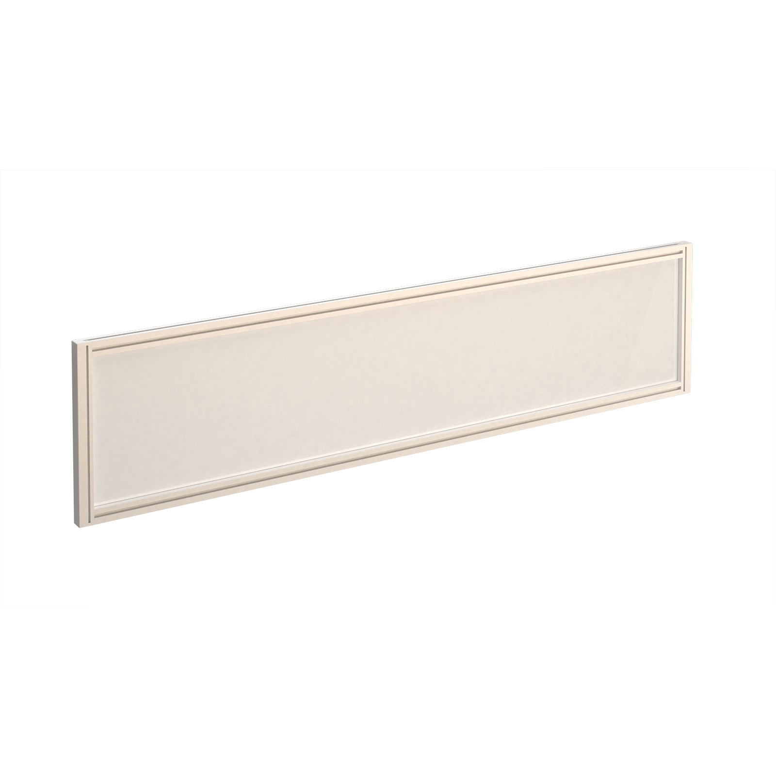Straight Glazed Desktop Screen With Aluminium Frame
