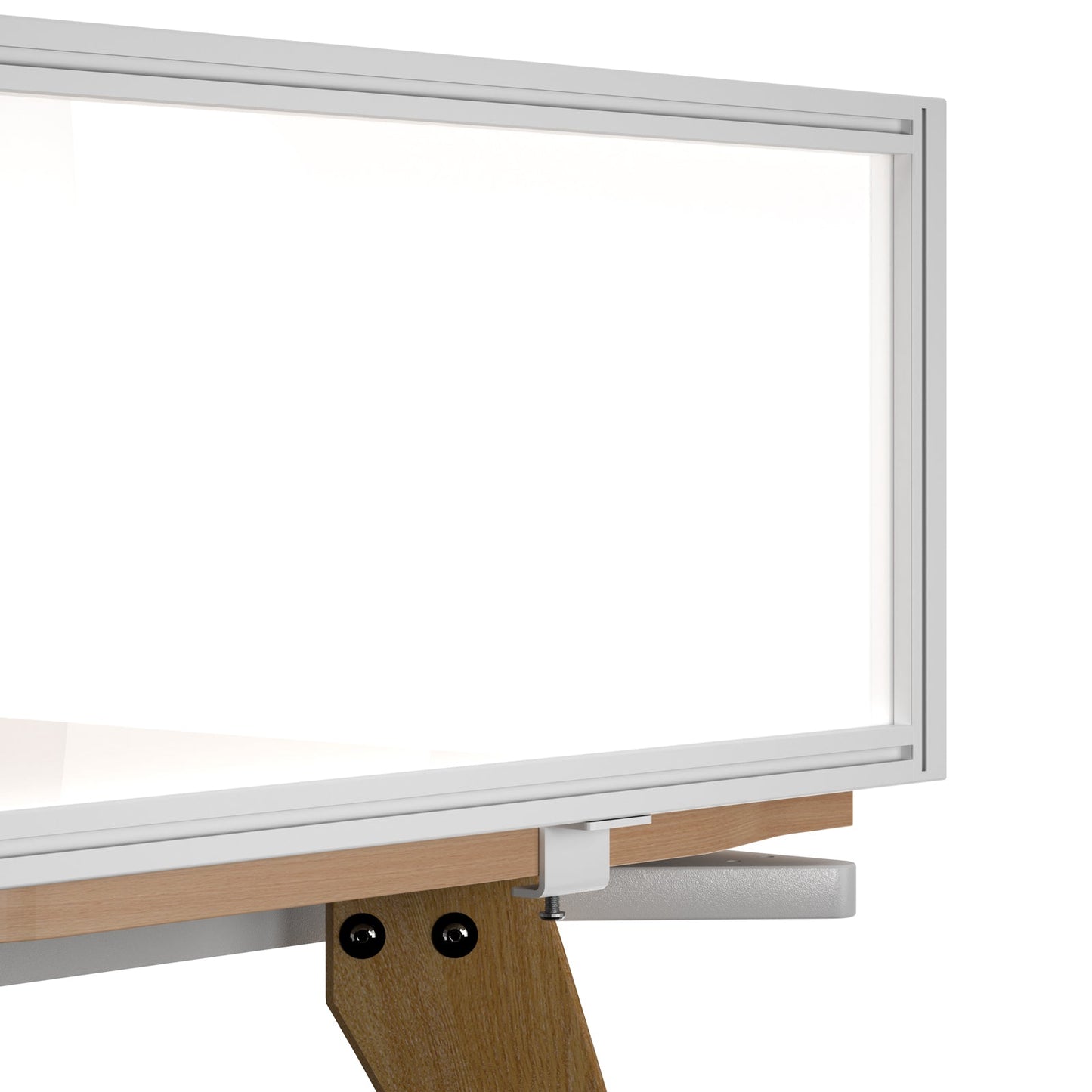 Glazed screen brackets for Adapt and Fuze desks
