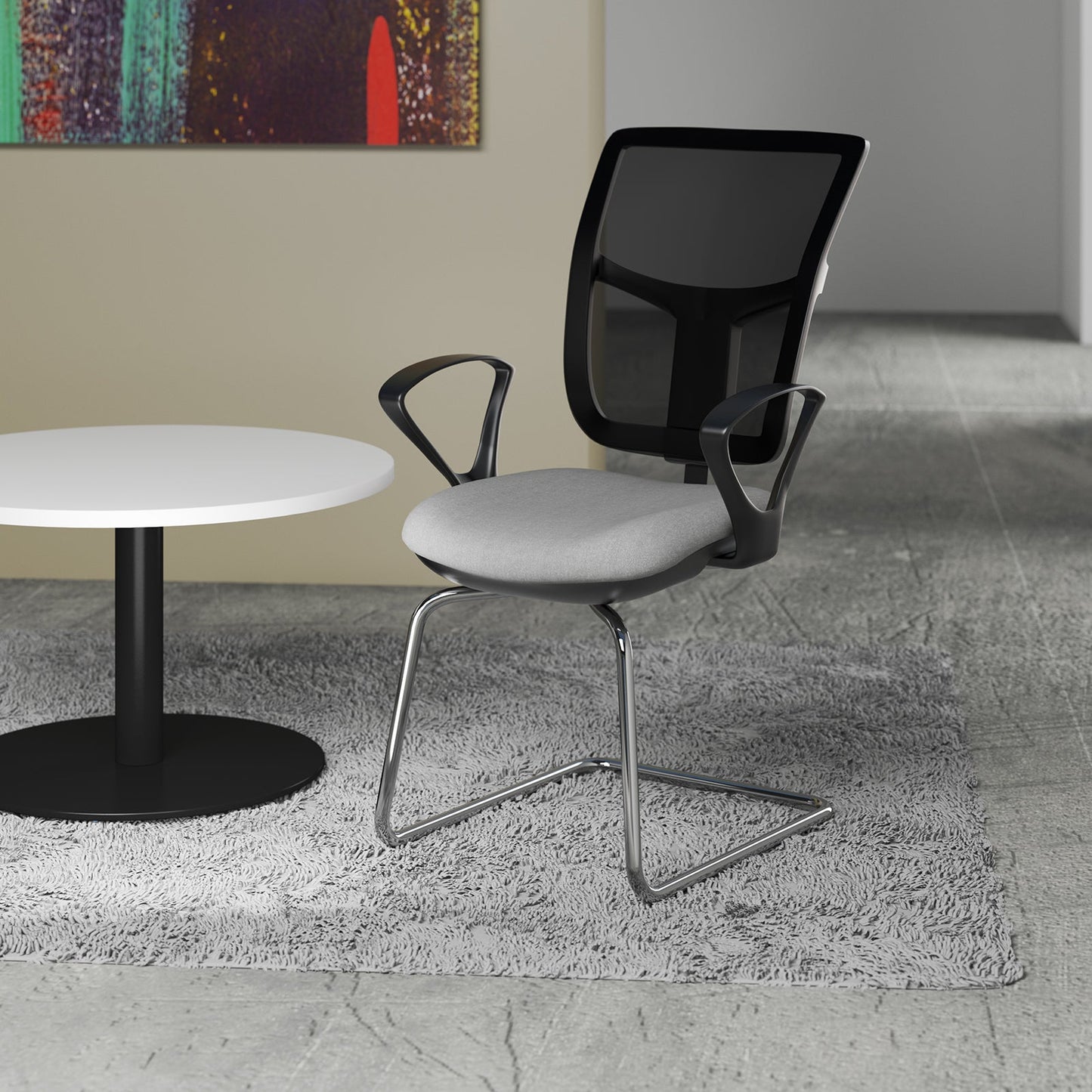 Altino mesh back visitors chair