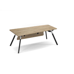 Anson executive desk with A-frame legs  with modesty panel