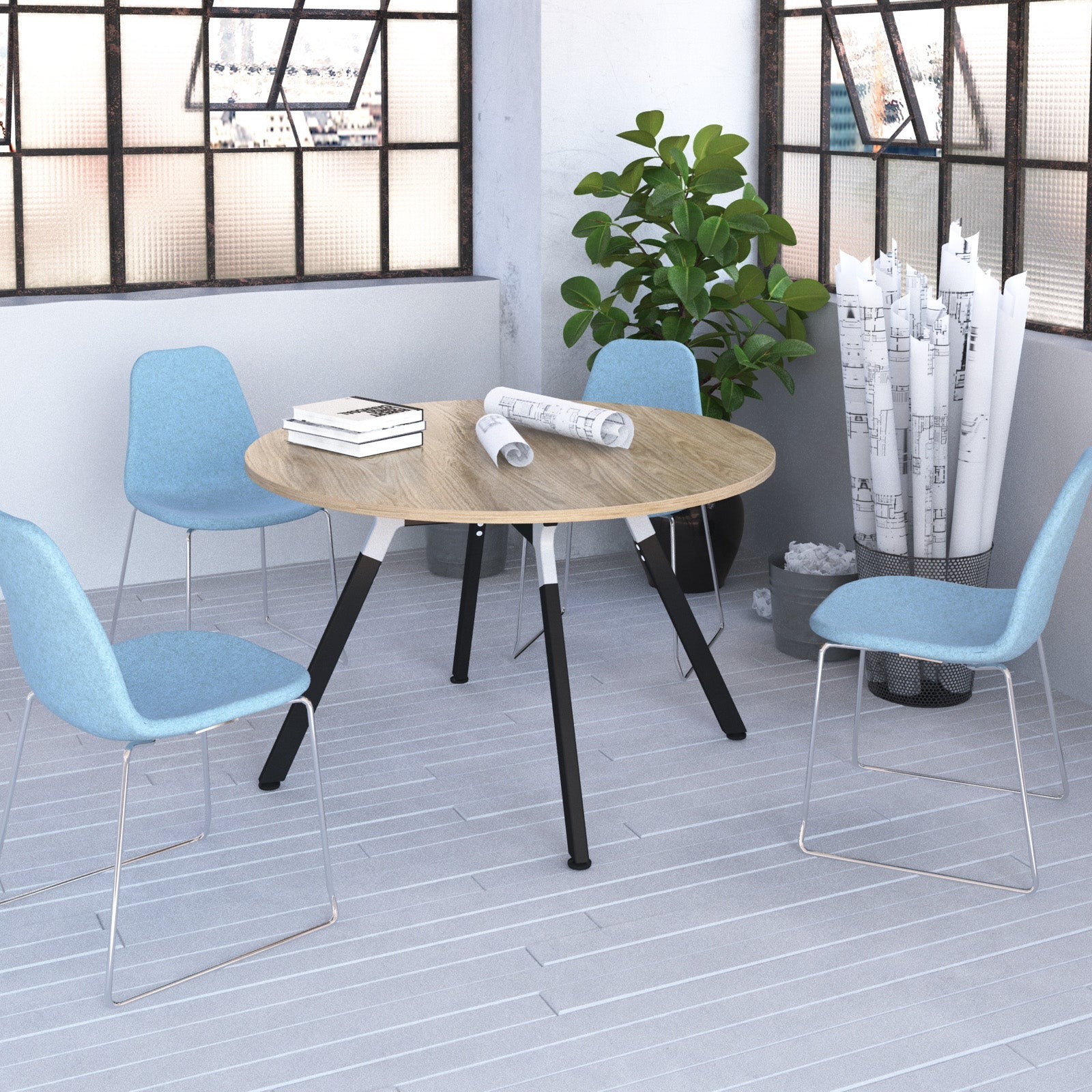 Anson executive square table