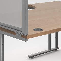 Aluminium Framed Screen Brackets - Return (Pair)