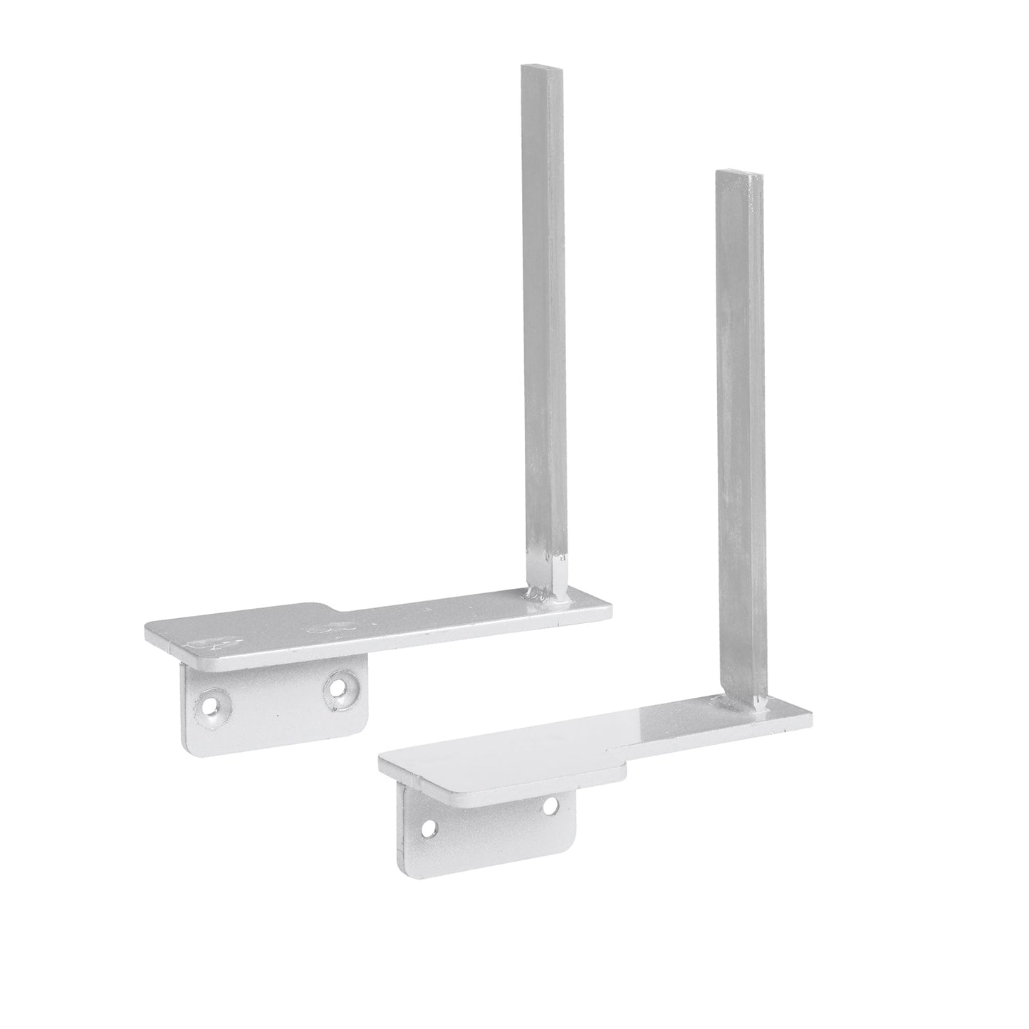 Aluminium framed screen brackets - return (pair)