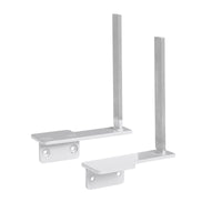 Aluminium framed screen brackets - return (pair)