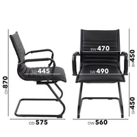 Bari executive visitors chair black frame