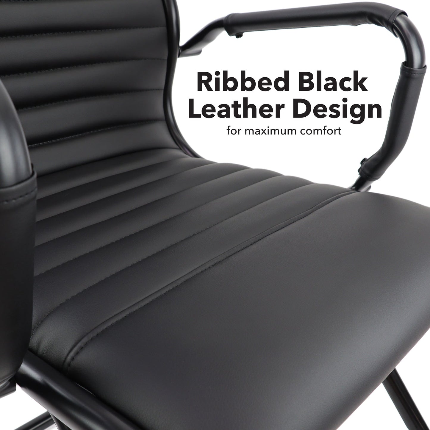 Bari executive visitors chair black frame
