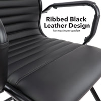 Bari executive visitors chair black frame