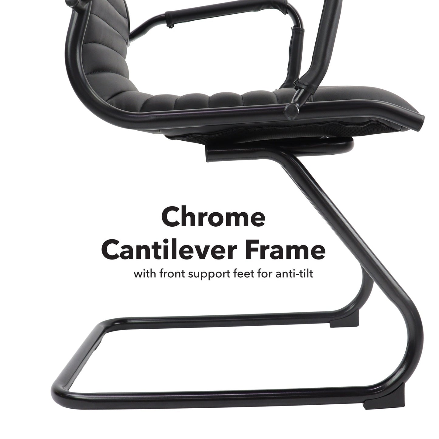 Bari executive visitors chair black frame