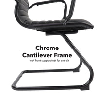 Bari executive visitors chair black frame