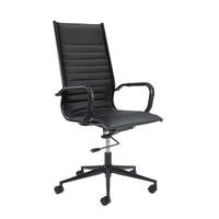Bari high back executive chair black frame