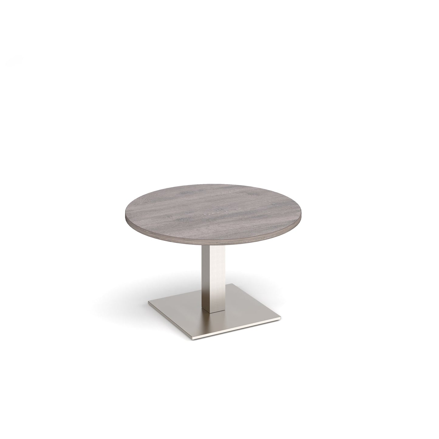 Brescia circular coffee table with flat square base