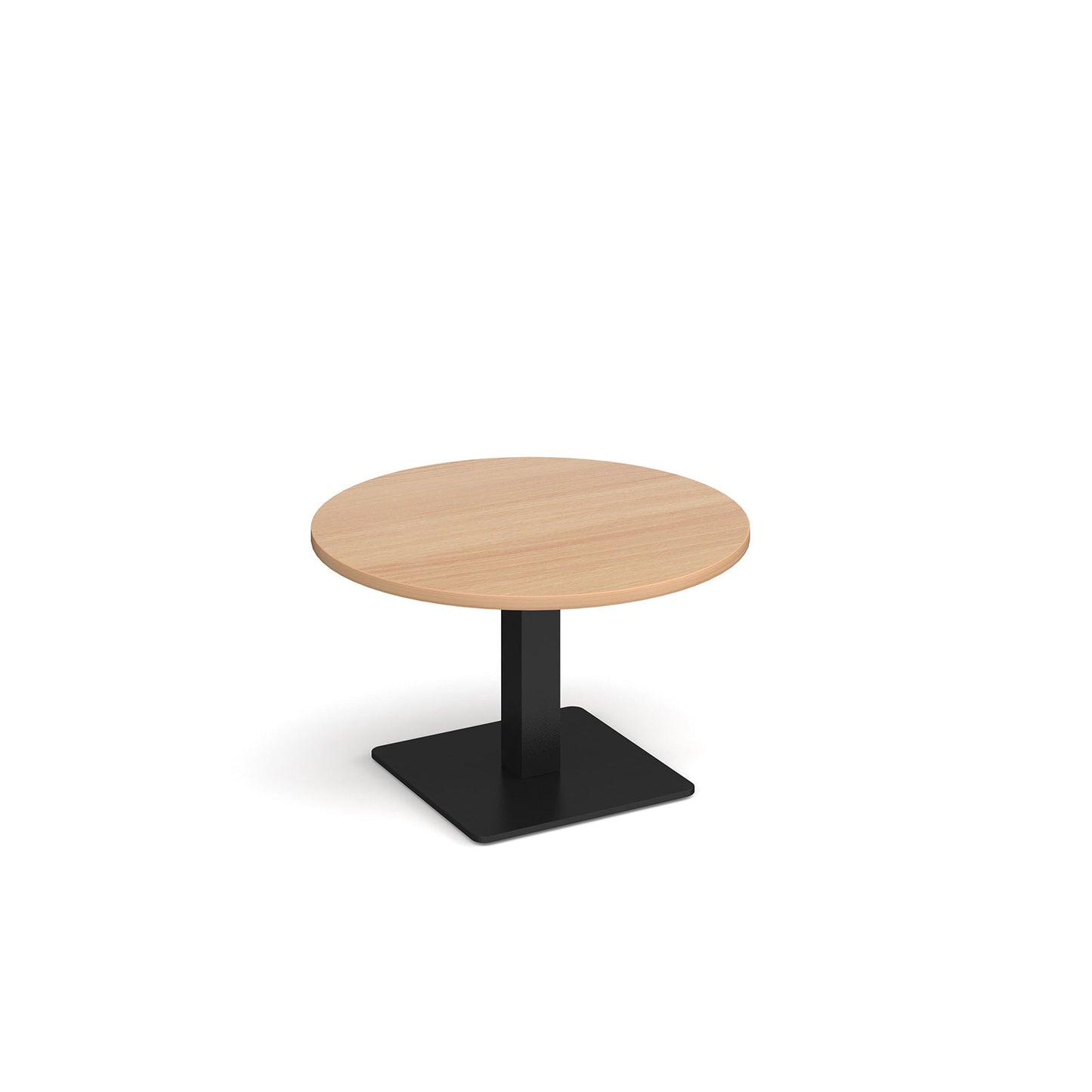 Brescia circular coffee table with flat square base