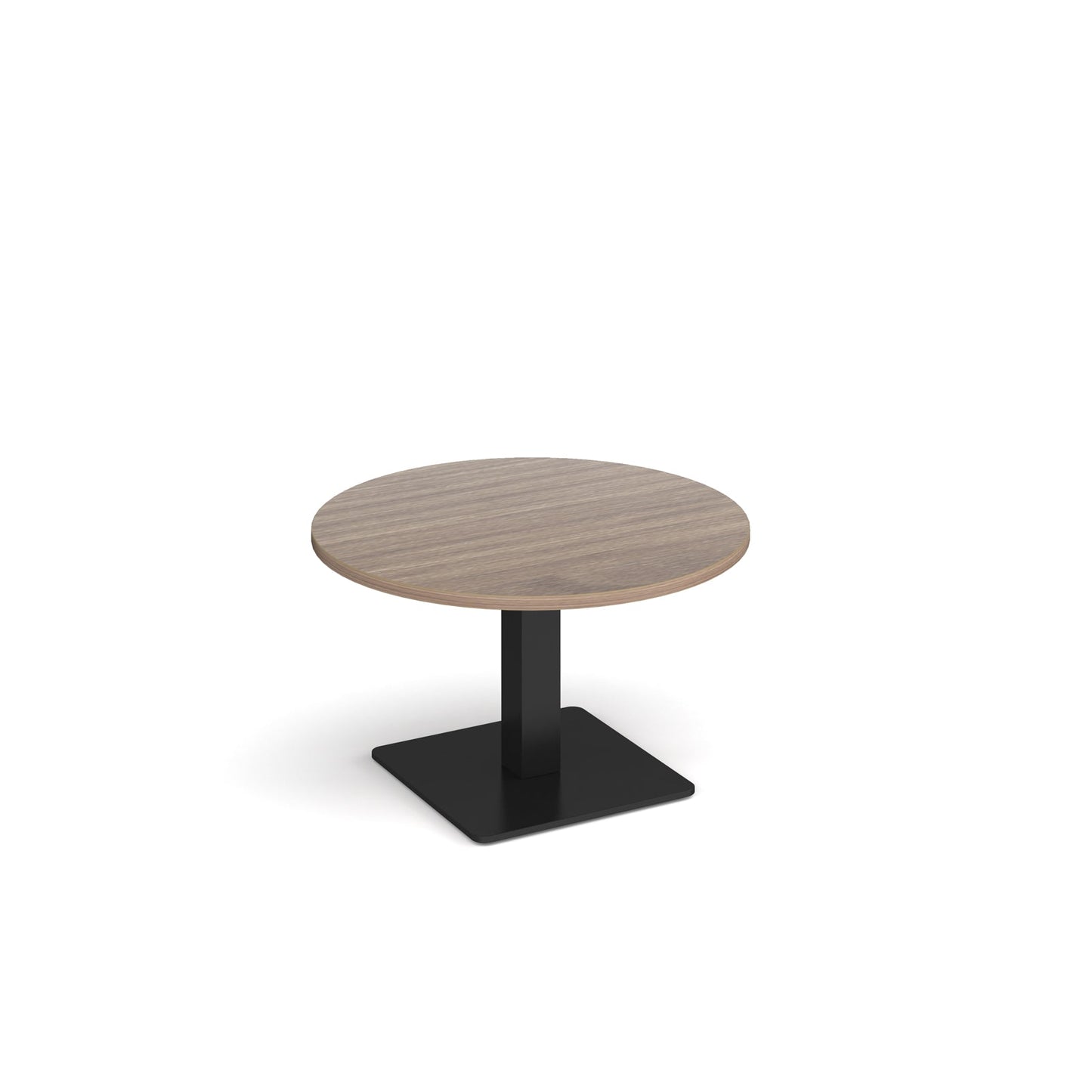 Brescia circular coffee table with flat square base