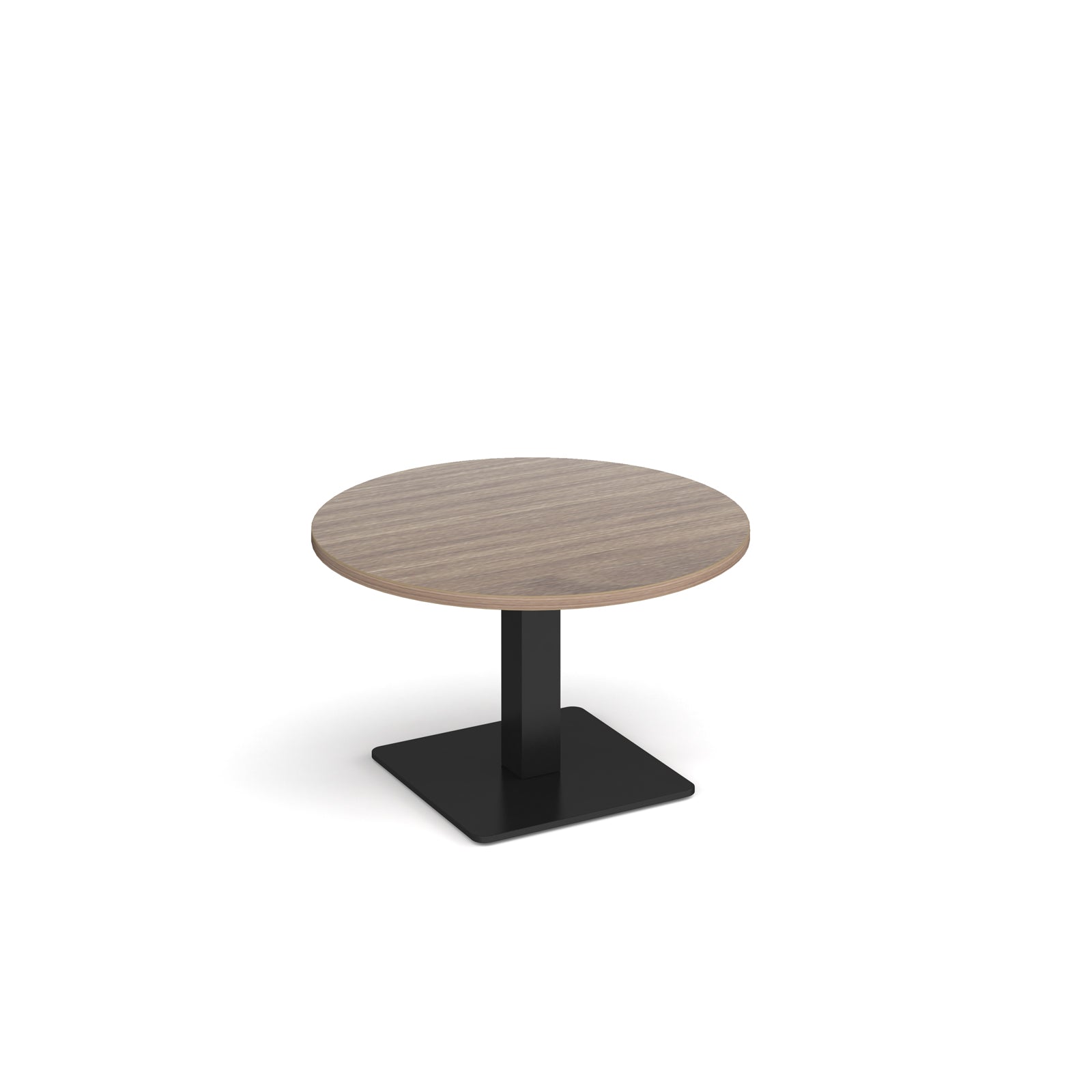 Brescia circular coffee table with flat square base