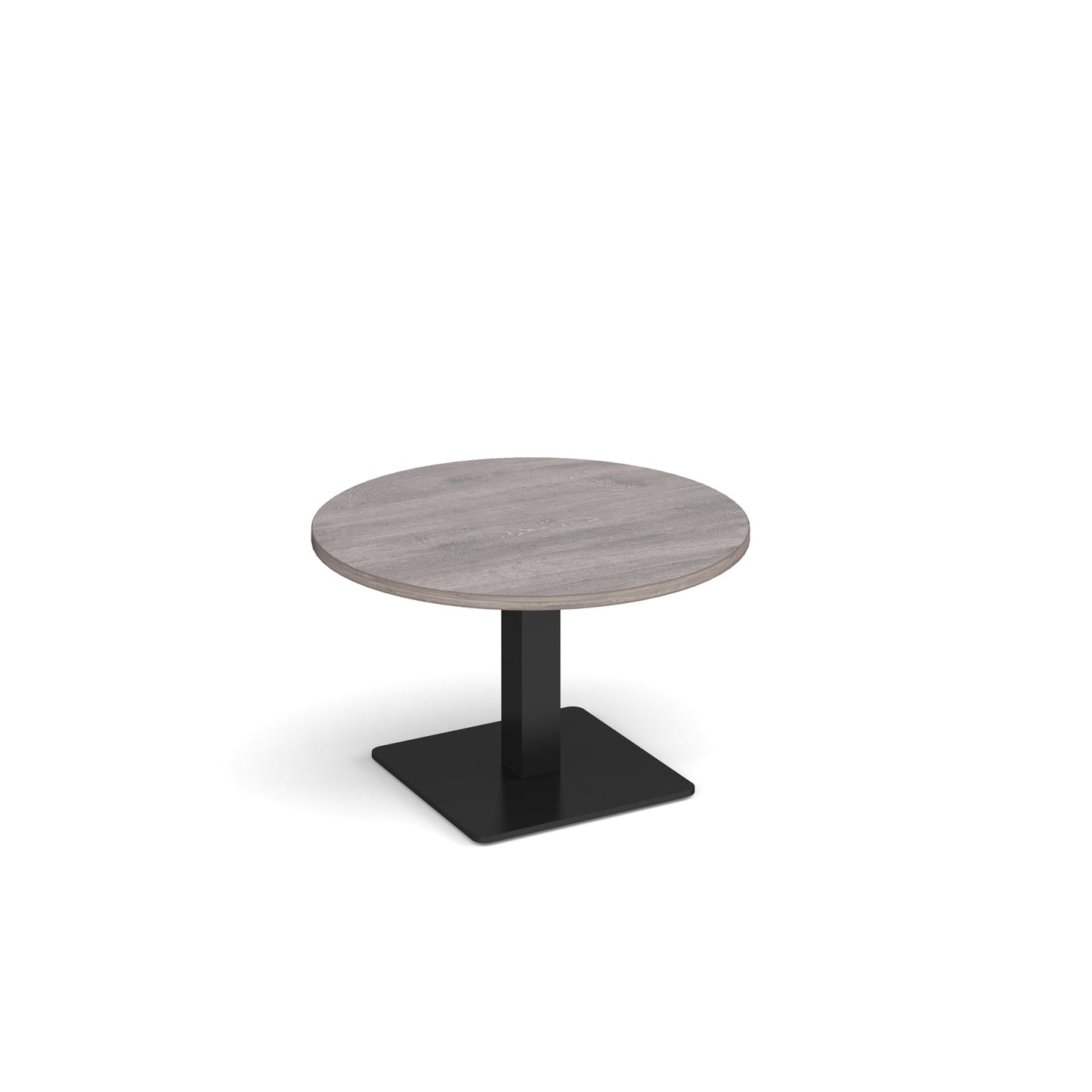 Brescia circular coffee table with flat square base