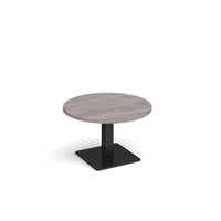Brescia circular coffee table with flat square base