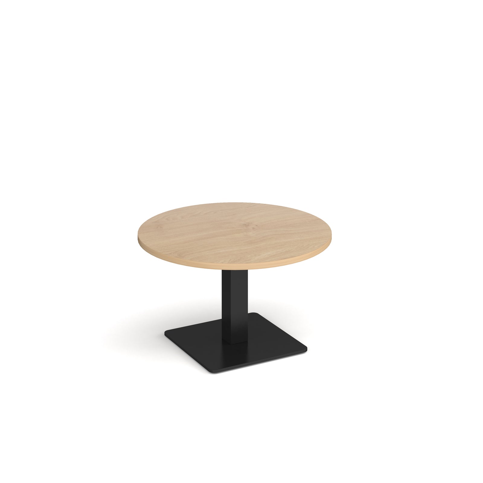 Brescia circular coffee table with flat square base