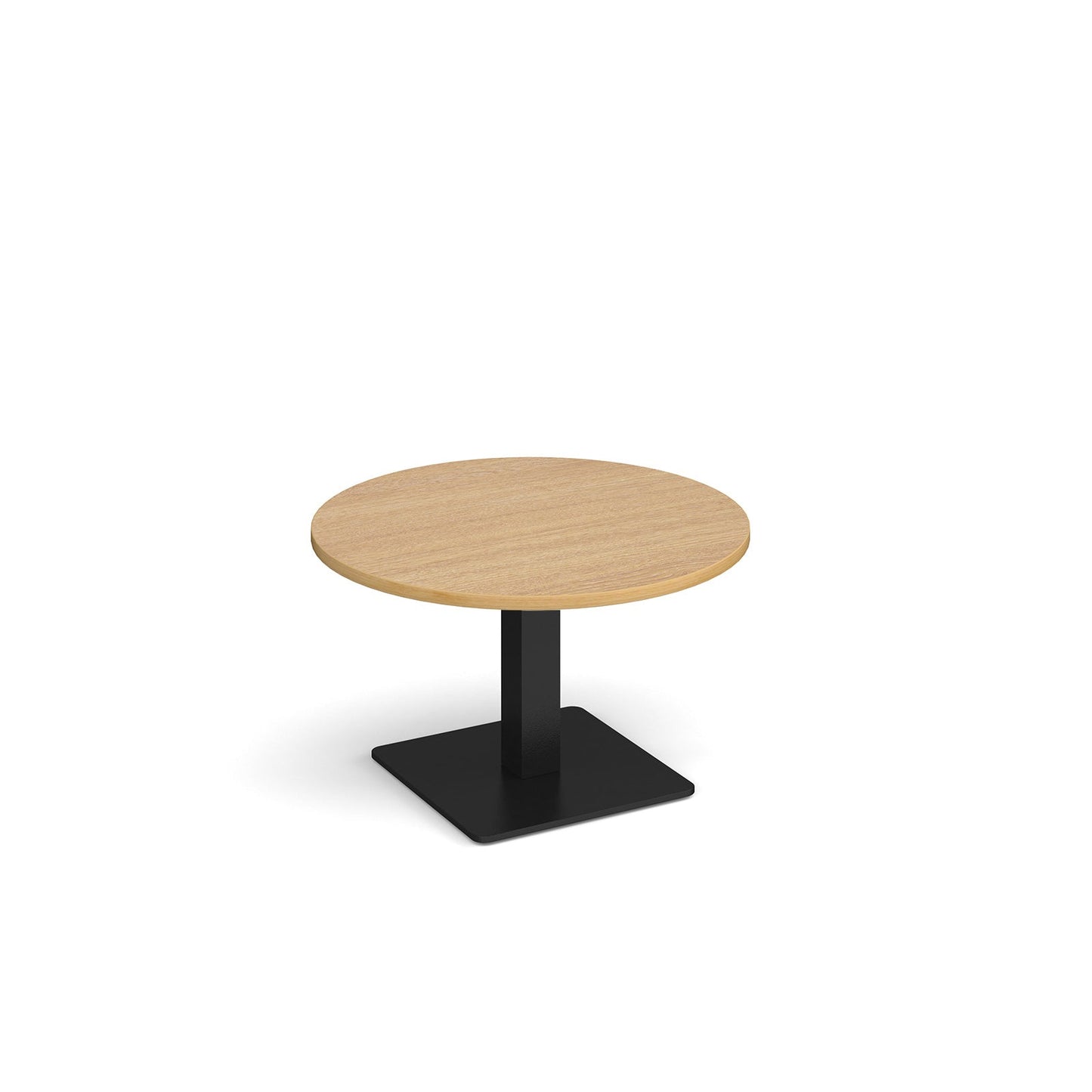 Brescia circular coffee table with flat square base